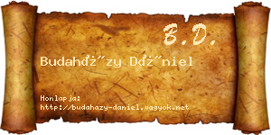 Budaházy Dániel névjegykártya